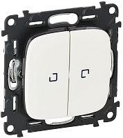 Переключатель с подсветкой без рамки Legrand Valena Allure 2-кл. проходной белый картинка